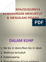 Xviii - Hapusnya Kewenangan Menuntut Pidana