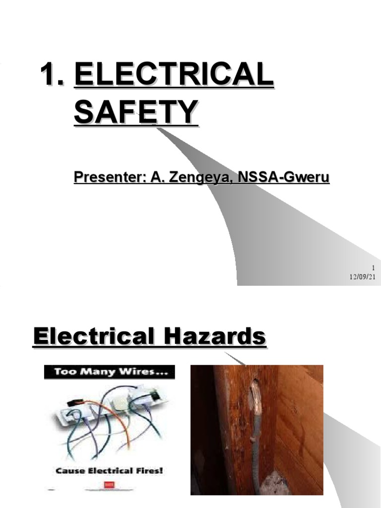 Electrical Safety Fundamentals: Understanding Electrical Hazards and ...