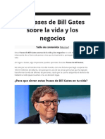 40 Frases de Bill Gates Sobre La Vida y Los Negocios