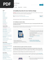 Ten Usability Heuristics