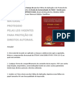 Material Protegido Pelas Leis Vigentes para Proteção de Direitos Autorais