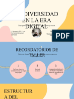 Blanco Rosa Azul y Amarillo Formas Orgánicas Taller de Diversidad Seminario Web Presentación Principal