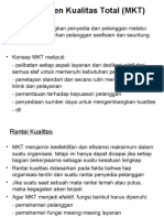 Manajemen Kualitas Total (MKT)