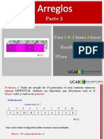 Clase 10 Fundamentos de Programación Arreglos Parte 2 Abr-Ago 2021