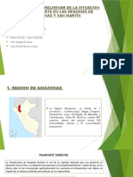 Diagnóstico preliminar del transporte en Amazonas y San Martín