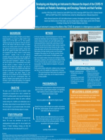 Developing and Adapting An Instrument To Measure The Impact of The COVID-19 Pandemic On Pediatric Hematology and Oncology Patients and Their Families