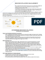 Enterprise Resource Planning Management