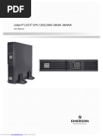 Liebert Gxt4 UPS 120V/208V 500VA-3000VA: User Manual