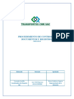 CMR.P.SIG.01. Procedimiento de Control de Documentos y Registros