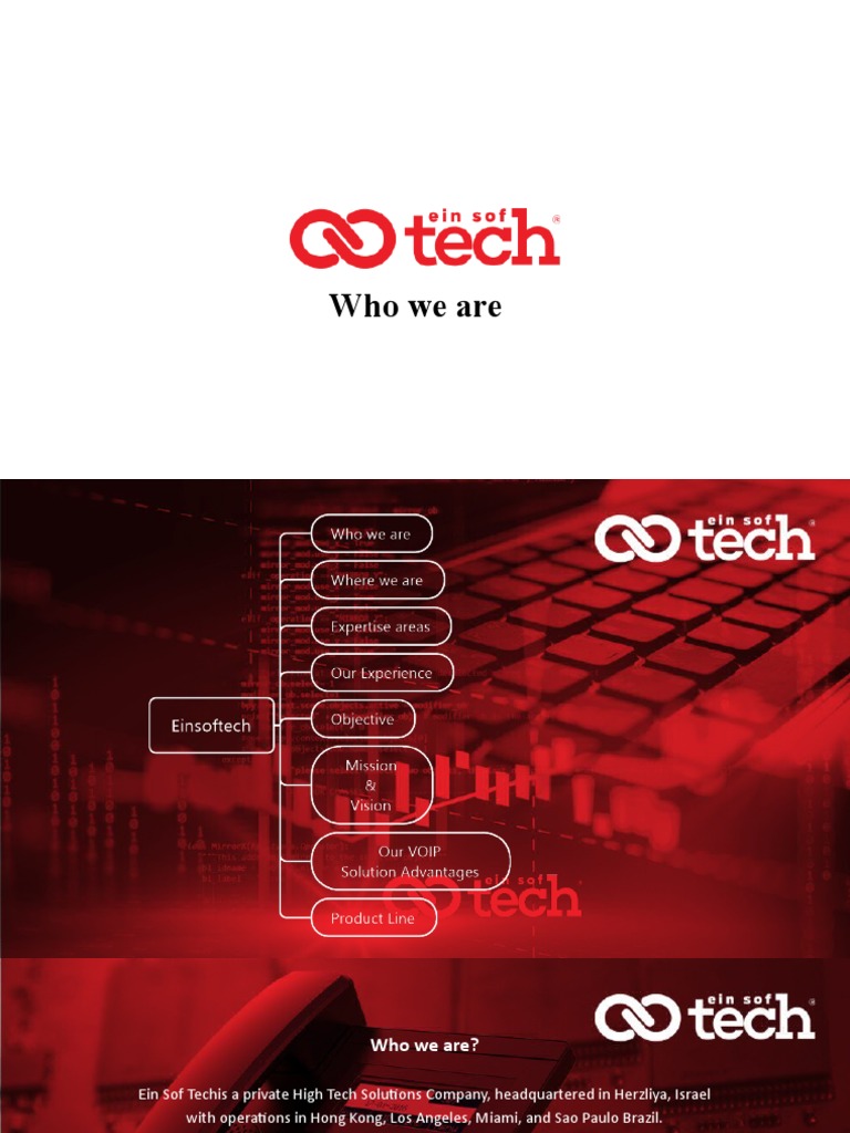 Ein Sof Tech - Who We Are v1.1 (En) | PDF | Voice Over Ip | Internet