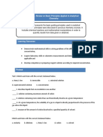 Unit 4 - Review On Basic Principles Applied in Analytical Chemistry