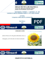 Caracterización Morfoagronómica de Girasol