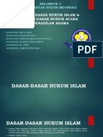 Kel. 3 - Dasar-Dasar Hukum Islam & Hukum Acara Peradilan Agama