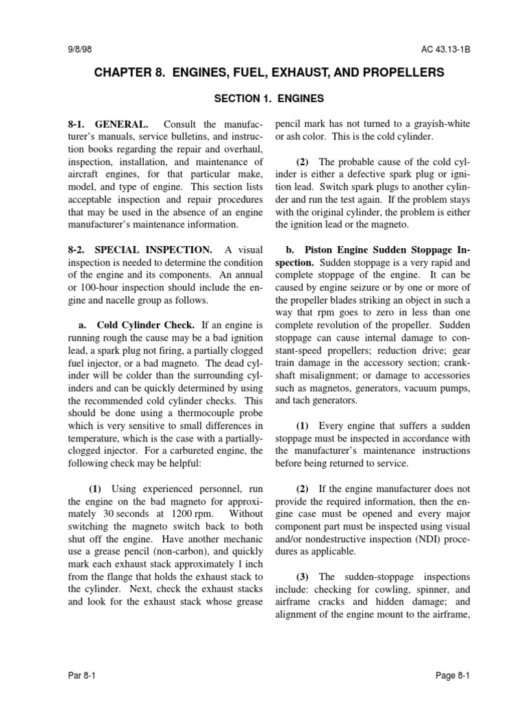Engine Inspection and Maintenance Guide | PDF | Machines | Engines