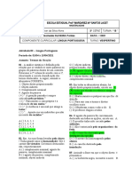 Escola Estadual Frei Rogato - Língua Portuguesa - Exercícios Sobre Termos  Integrantes Da Oração, PDF, Assunto (gramática)