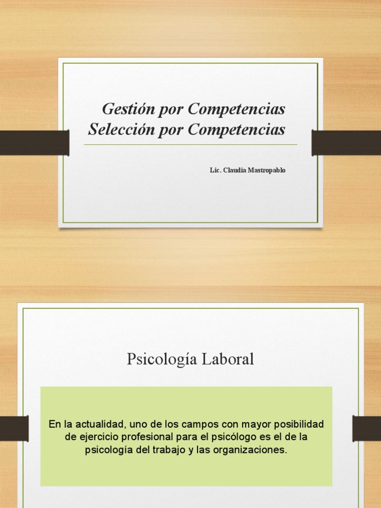 Gestión y Selección por Competencias | PDF | Liderazgo | Gestión de ...