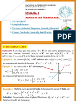 SEMANA 3 CURVAS Regulares - Long. de Arco. Vect. Unitarios.