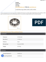 Part Number 6203, Deep Groove Ball Bearings (6000, 6200, 6300, 6400)