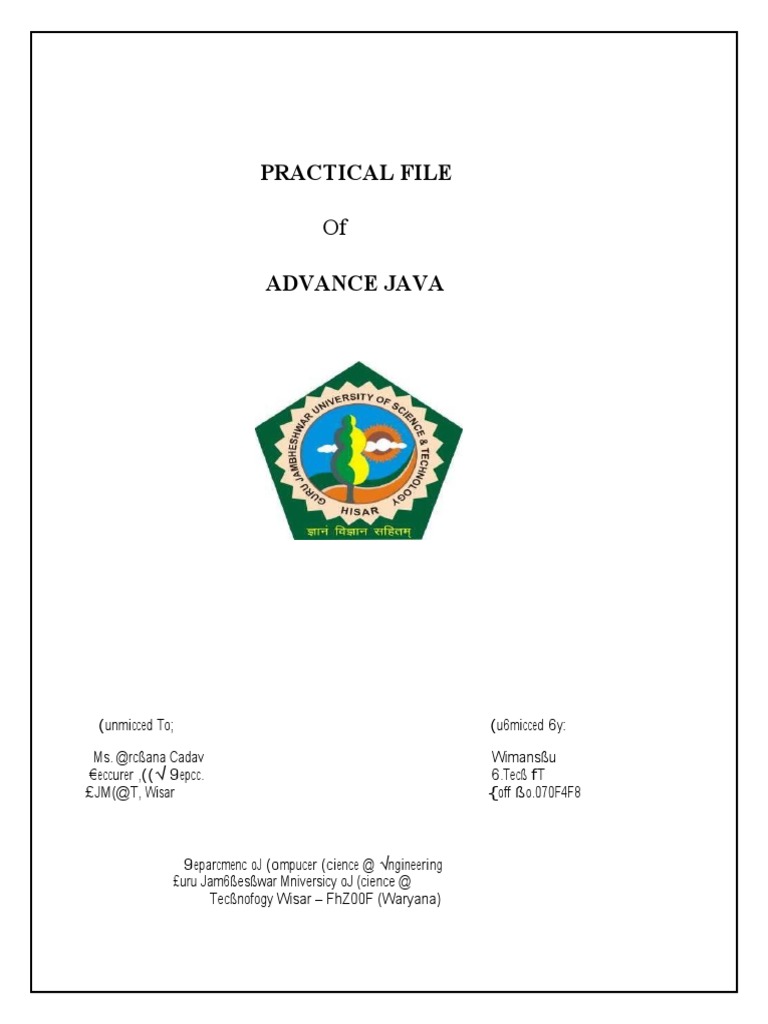 Advance Java Practical File | PDF | Java (Programming Language) | Software