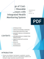 Design of Cost-Effective Wearable Sensors With Integrated Health Monitoring System