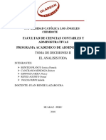 Análisis FODA UCAL Chimbote Administración Toma de Decisiones II