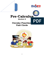 Pre-Calculus: Circular Function: Unit Circle