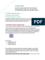 Perkalian Vektor Dan Skalar