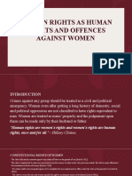 Women Rights As Human Rights and Offences Against Women