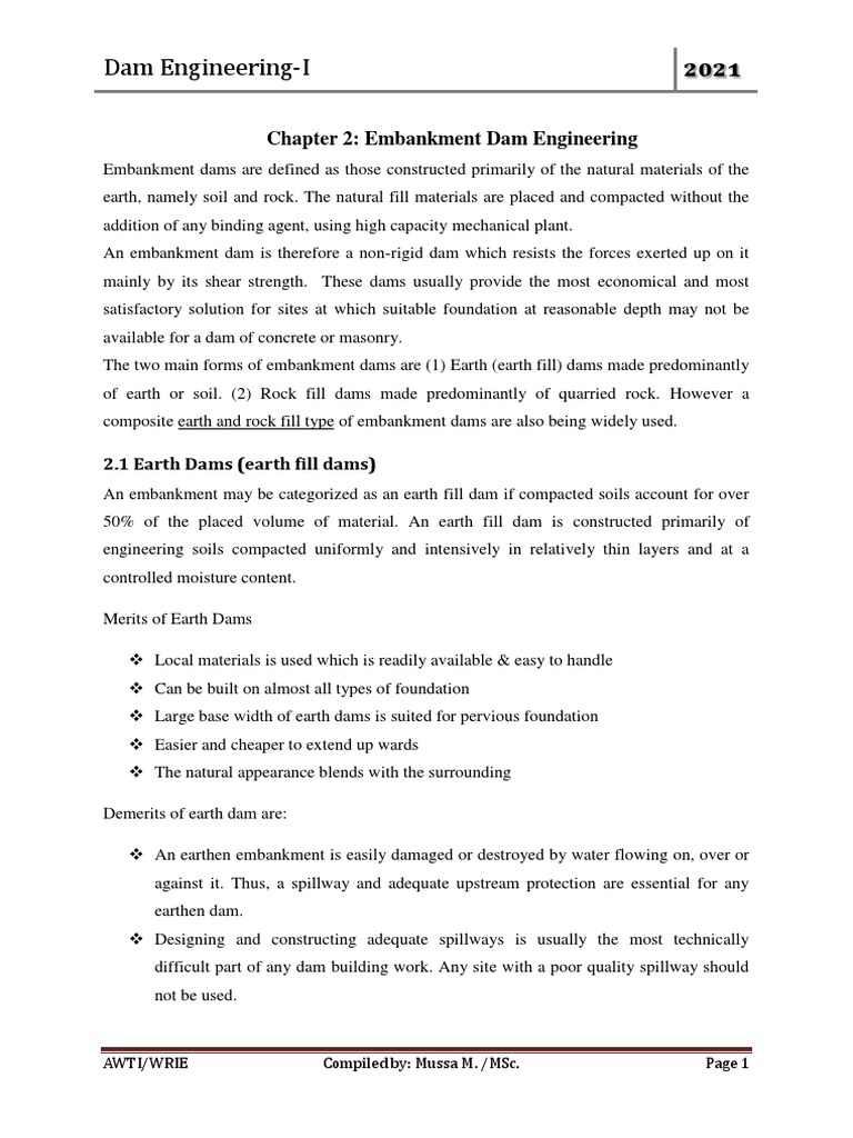 Embankment Dam Engineering | PDF | Dam | Soil Mechanics