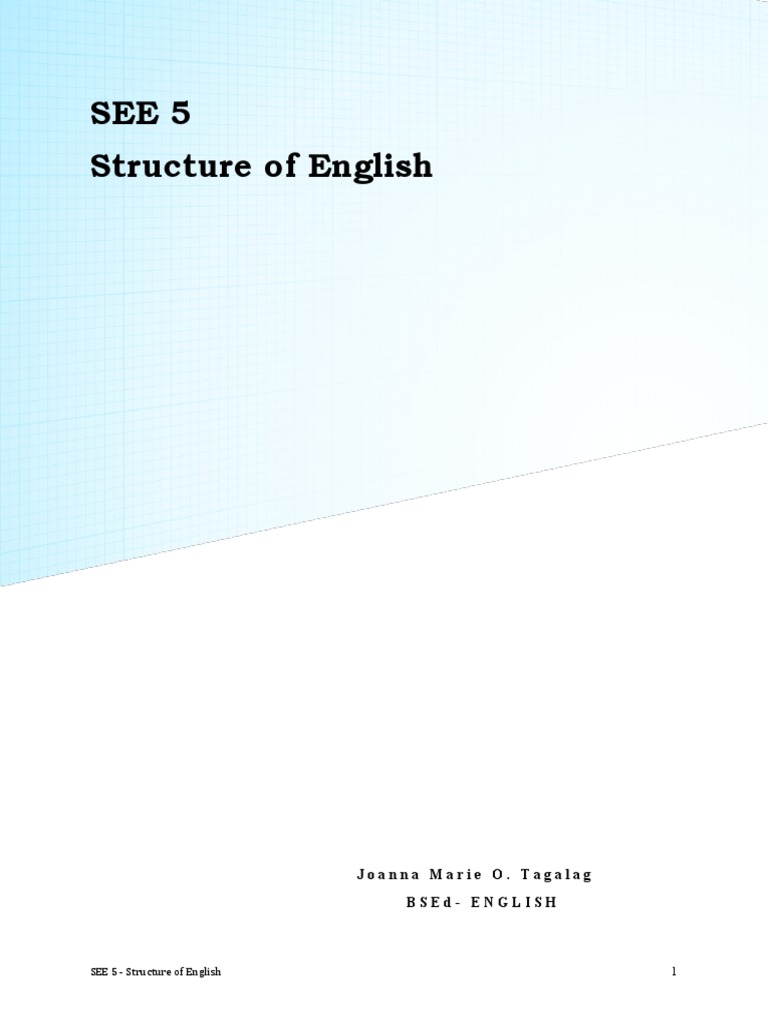 Structure of the English Language Explained | PDF | Morphology ...