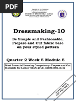 DRESSMAKING 10 - Q2 - W5 - Mod5