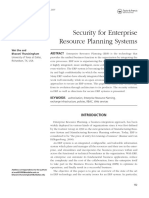 J46 Security for Enterprise Resource Planning Systems