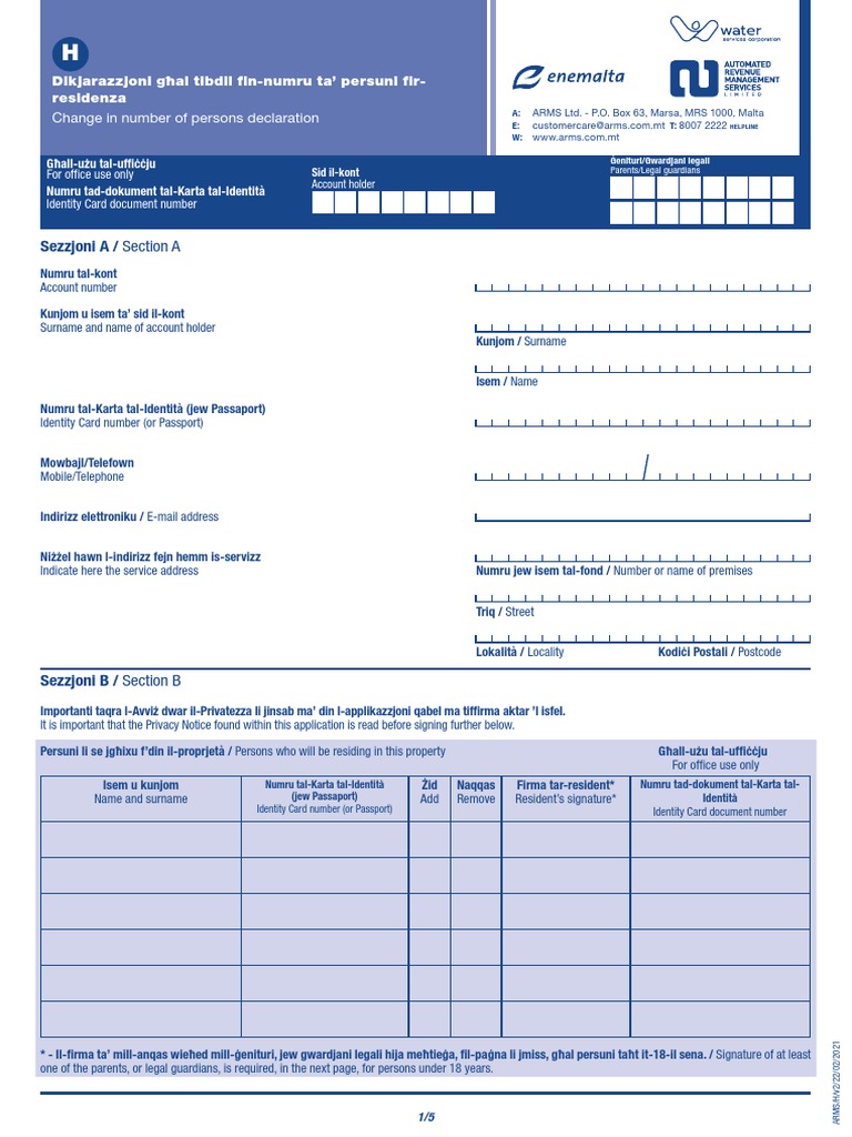 Form - H - Portal 23 02 2021 | PDF