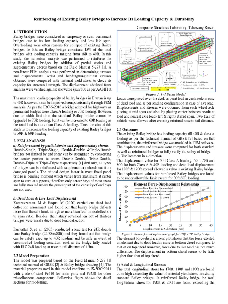 Reinforcing Bailey Bridge for Higher Loads | PDF | Bridge | Truss