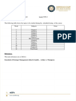 Strategic Management Topics