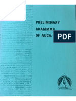 A Preliminary Grammar of Auca