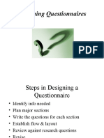 481 Designing Questionnaires