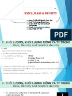 Chapter 2 - Food Physics - Mass and Density