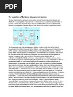 The Evolution of Database Management System