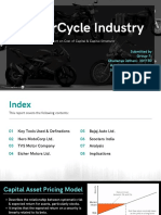 2 - Wheeler Automobile Industry India Cost of Capital & Cpital Structure