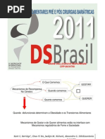 Transtornos Alimentares Pré e Pós Cirurgias Bariátricas DS em 2011Ctba