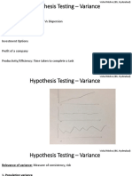 Hypothesis Testing Variance
