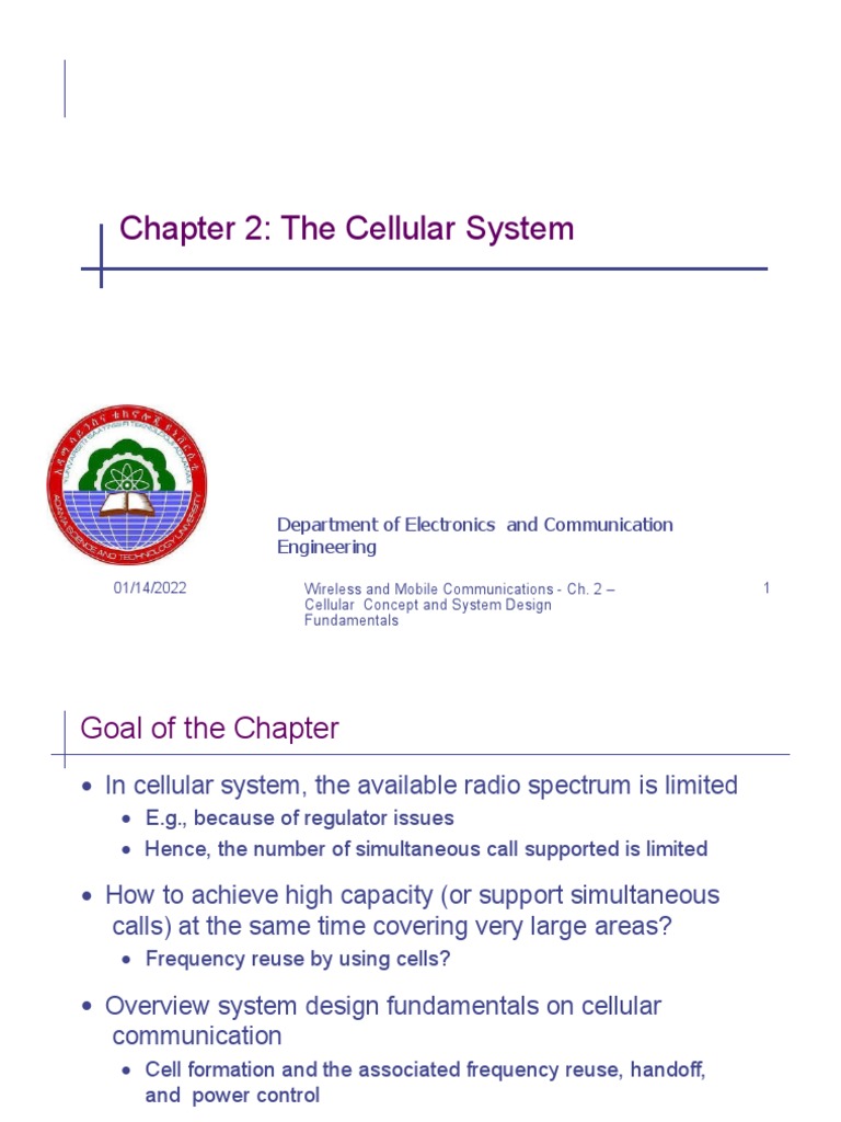 Chapter 2 Cellular Systems2 | PDF | Cellular Network | Base Station