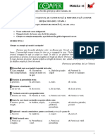 Subiect Si Barem Limba Romana Etapa I Clasa II 2011-2012