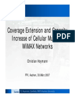 Coverage Extension and Capacity Increase of Cellular Multihop Wimax Networks