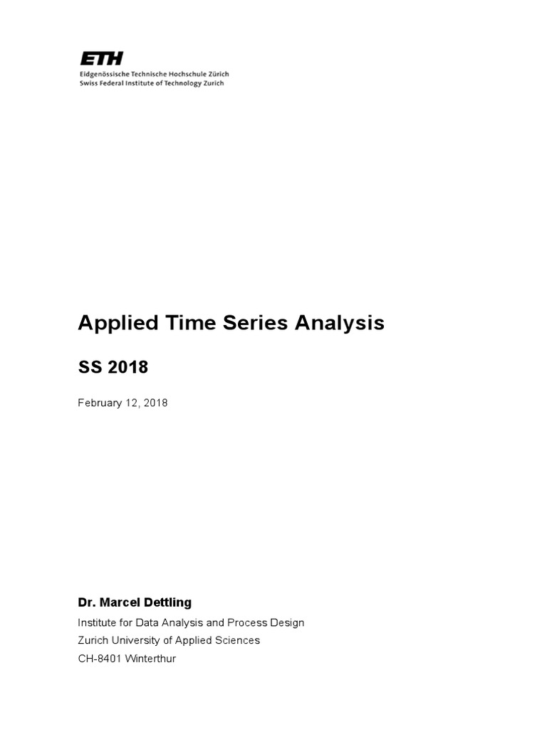 research papers on time series analysis pdf