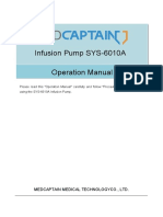 SYS 6010A Infusion Pump Operation Manual V1 1