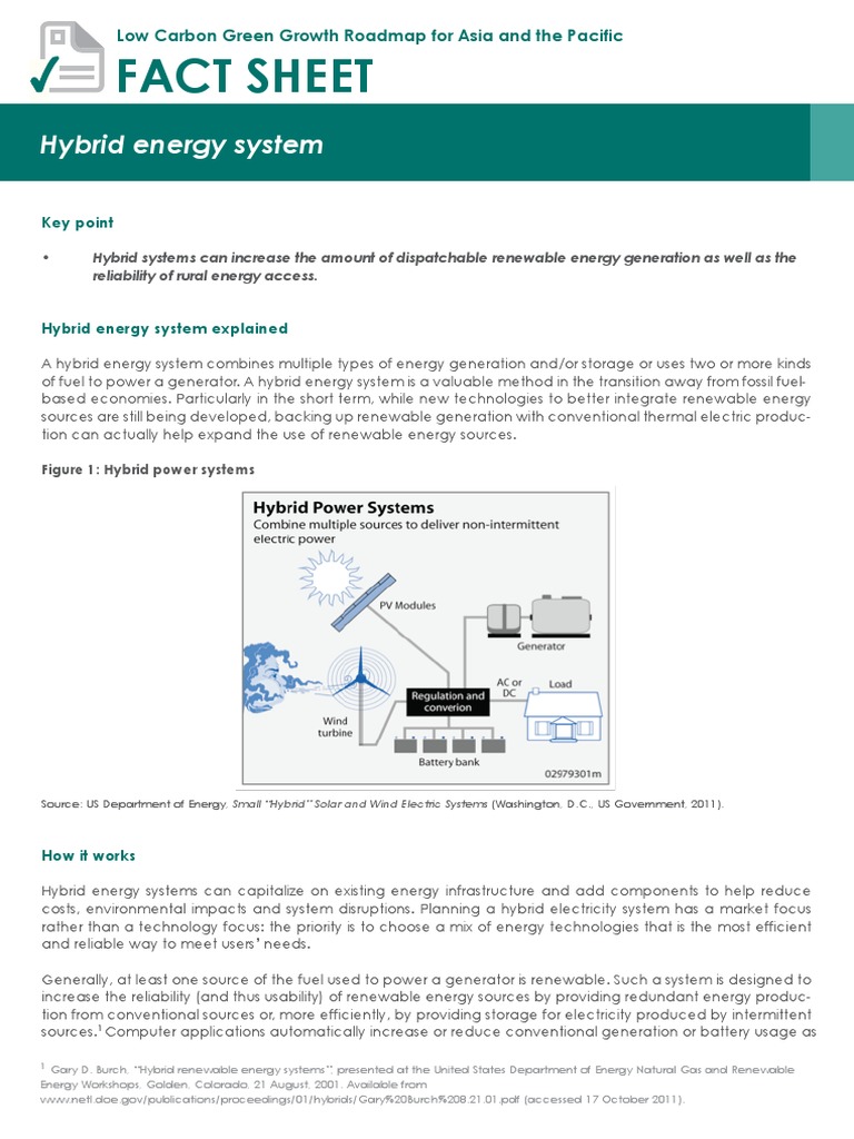 Hybrid Energy Systems for Rural Reliability | PDF | Energy Development ...