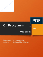 C Programming Mid-term Notes: Key Variable and Data Type Concepts