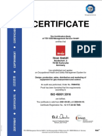 ISO 45001 CertificateISO45001 Apr2021 En